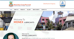 Desktop Screenshot of monexlubricant.com